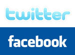contact via twitter or facebook