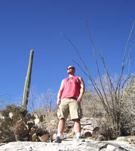 on the trail in Arizona