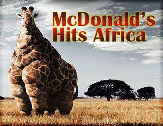 mcdonalds africa giraffe